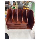 Wooden Desk Organizer With Drawers