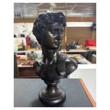 16-Inch Chalk Bust of David Statue