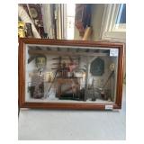 Framed Golf-Themed Display Case