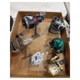 Six Vintage Fishing Reels