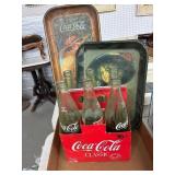 Coca-Cola Trays and Bottles Set