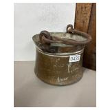 Middle East Copper Bucket With Iron Handle