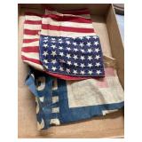 Two Vintage Textile Flags