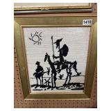 Framed 16x18 Embroidery Artwork