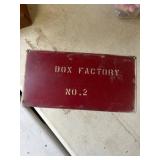 Red Box Factory No. 2 Metal Sign