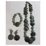 Silver And Turquoise Jewelry Set