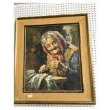 W. de Martino Signed Oil Painting