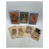 Cat-Themed Postcards