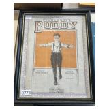 Framed Sheet Music Covers, 