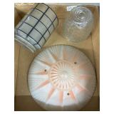 Art Deco Glass Lighting Shade Lot