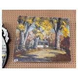 Artwork 24x20 Painting of Autumn Landscape