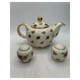 Royal Albert Teapot and Shakers Set