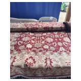 Large Room-Size Floral Pattern Rug