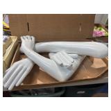 Mannequin Parts with Hands and Arms