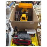Toy Train Lot and Bulldozer Set
