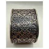 925 signed Silver Openwork Cuff Bracelet
