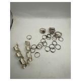 Sterling Silver Jewelry Lot: Rings and Misc.