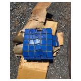 Blue Glazed Mosaic Tiles