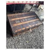 Taylor-Marked Vintage Wooden Trunk