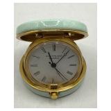 Halcyon Days Enamel Travel Clock