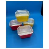 Pyrex 501 Refrigerator Dishes with Lids