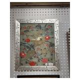 Framed Embroidered Textile Artwork