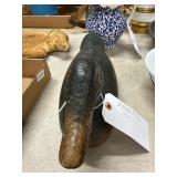Hand-Carved Metal Ethan Allen Duck Decoy, 1965