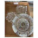 Crystal and Brass Compote with Décor