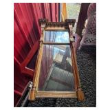 Gilded Wood Wall Mirror, 13x28