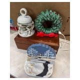 3 Ceramic Christmas Lamps