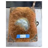 Ornate Velvet-Covered Photo Album