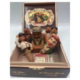 Vintage Hand-Carved Stopper Set in Box