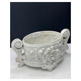 Porcelain Planter with Cherub Reliefs
