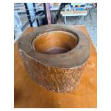 Wood and Metal Rustic Vessel