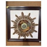 24x24 Feather Clock Artwork