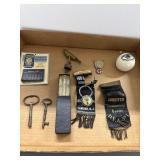 Collectibles Including Ribbons and Keys