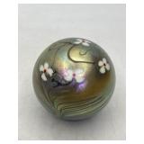 Vandermark 3" Iridescent Glass Paperweight
