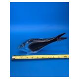 Glass Fish Sculpture With Etched Details