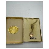 1/20 12kt Gold-Filled Heart Pendant Set