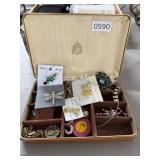 Costume Jewelry Lot with Box