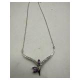 Sterling Silver Amethyst Necklace