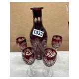 Cut to Clear Decanter Set Missing Stopper