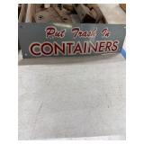Metal Sign: 