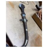 Curved Blade with Metal-Trimmed Scabbard