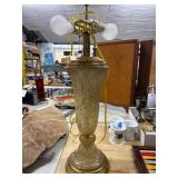 Glass and Brass Table Lamp Base