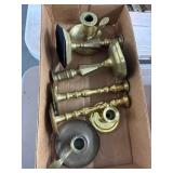 Brass Candlestick Holders Lot