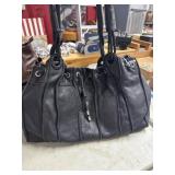 Kenneth Cole Black Leather Shoulder Bag