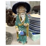 Hand-Painted Ceramic Figurine of Elder