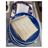 Cartier Plate and Assorted Porcelain Lot