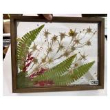 14x18 Floral Artwork in Wood Frame